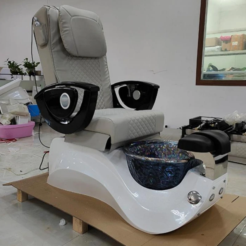 Bath Center Foot Massage Chair Multi-functional Smart Manicure Single Sofa Adjustable Reclining Beauty Eyelashes Table Massage