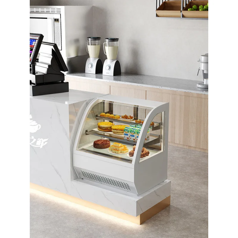 Refrigerated Display Cabinet Right Angle Small Desktop Fruit West Point Dessert Air-cooled Fresh-keeping Freezer