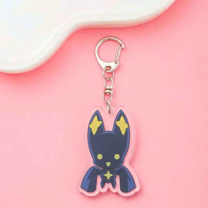 Anime Gushing over Magical Girls Acrylic Keychain Accessaries Cartoon Funny Bag Pendant Charm Car Cute Keyring Friends Gifts