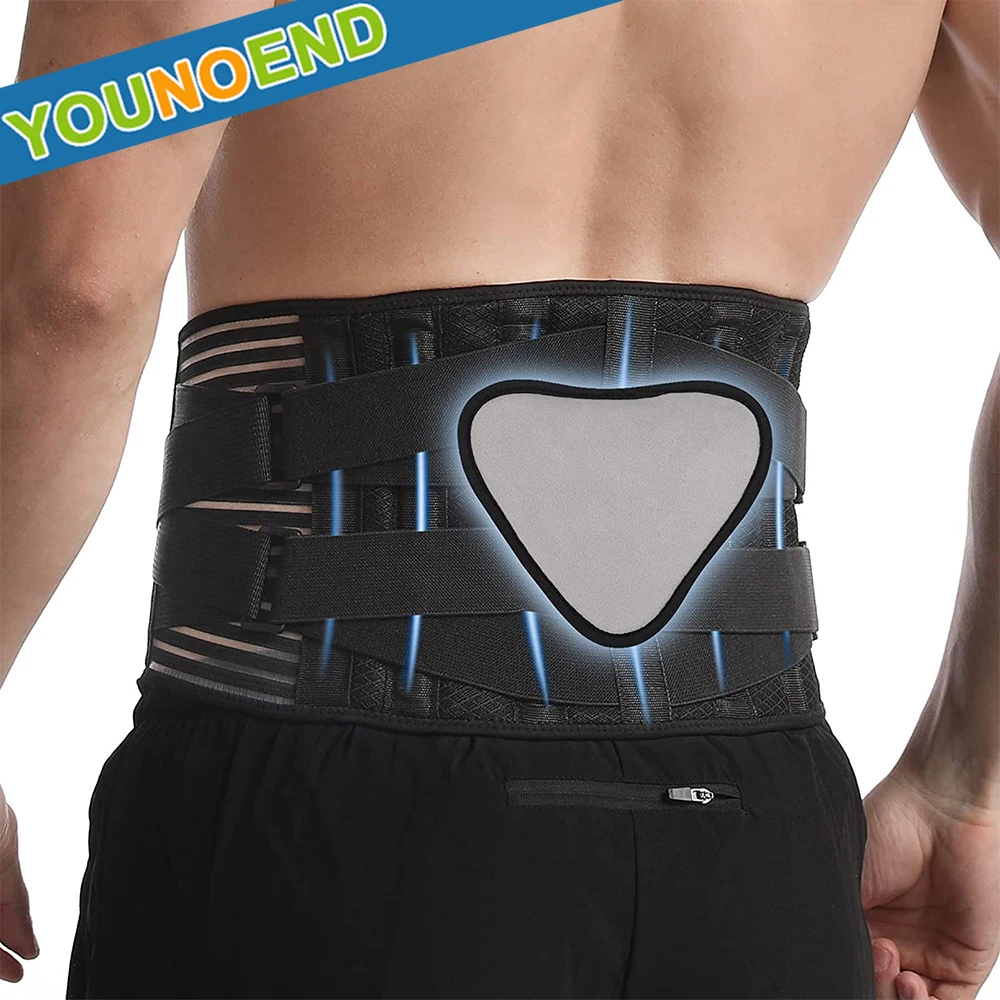 Adjustable Retractable Waist Back Support Belt with Thickening Lumbar Pad for Pain Relief, Sciatica, Herniated Disc & Scoliosis