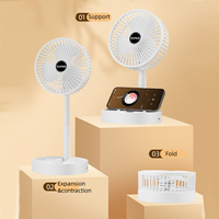 Portable Folding Electric Fan, Desktop Quiet Version, USB Charging, Ideal for Outdoor Travel, Home, and Office Summer Cooling