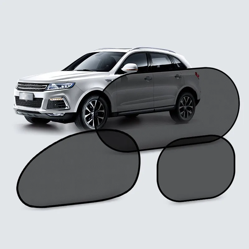 Car Sunshade, Suction Cup Type Side Window Mesh Sunshade, Summer Sunscreen,Heat Insulation Window Screen,Sunshade Five-piece Set