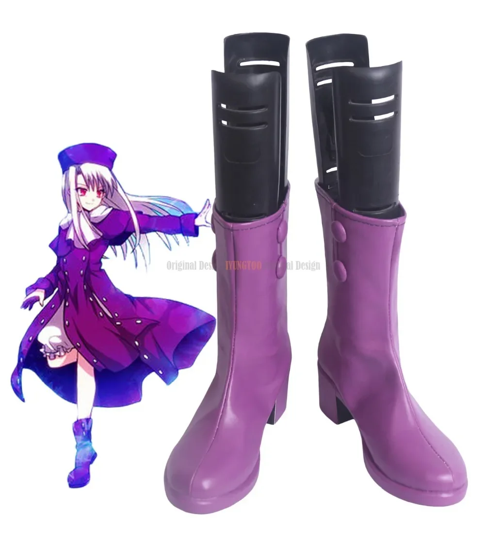 

Fate Cosplay Fate Stay Night Illyasviel von Einzbern Cosplay Boots Shoes Purple Custom Made