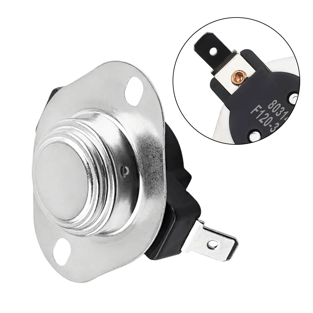 1pc 80314 F120 Low-temperature Thermostat Limit Plate Temperature Control For Stove Hot Blast 1300 1500 Heating Systems