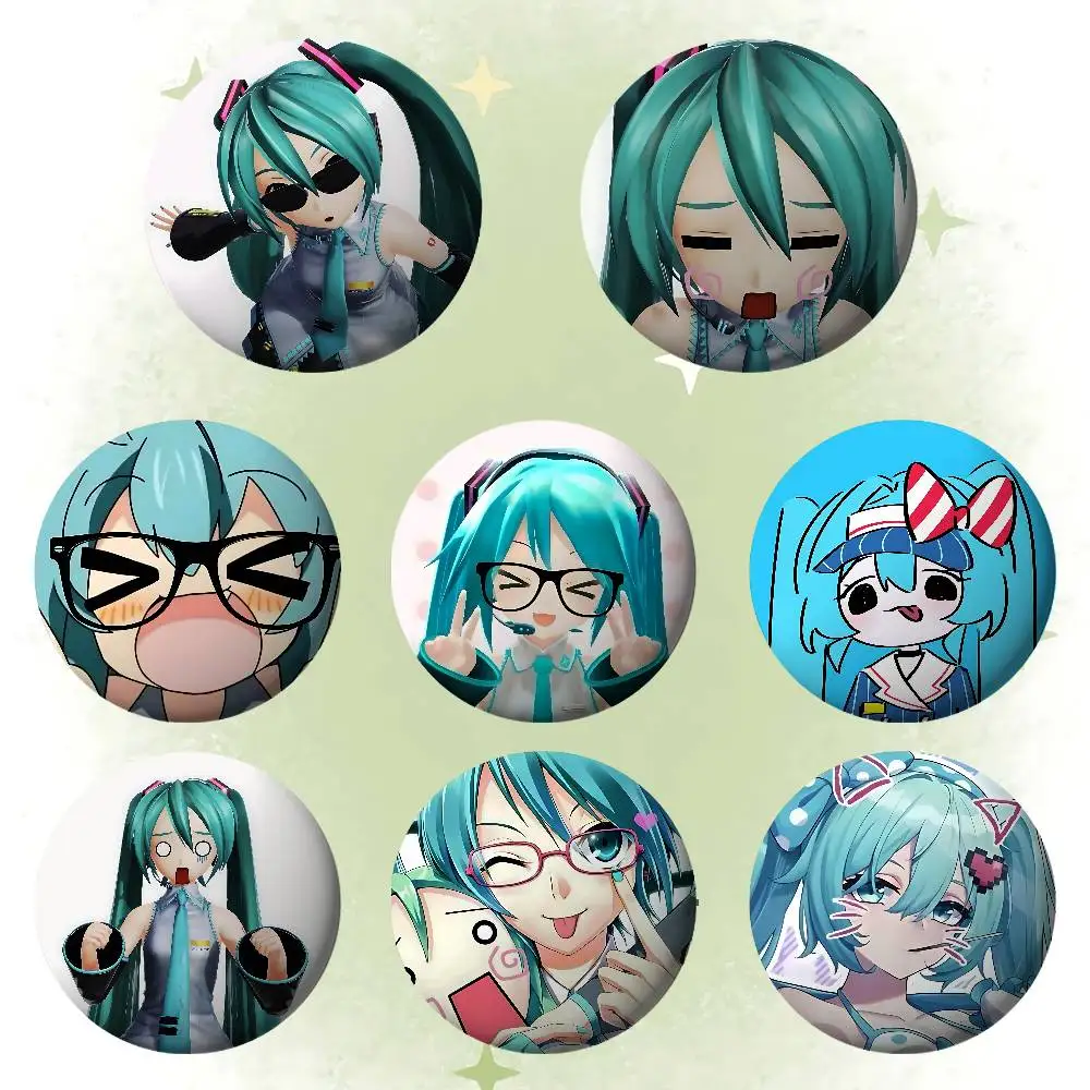 Niedliche Anime-H-hatsune-MikuS Kawaii-Anstecknadeln für Freunde, Rucksäcke, Kleidung, Sammleraccessoires, Schmuckgeschenk