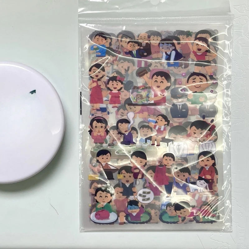 12-шт-прозрачных-японских-мультяшных-наклеек-в-стиле-ins-кавайные-для-студентов-для-diy-дневников-и-планеров-декоративные-стикеры
