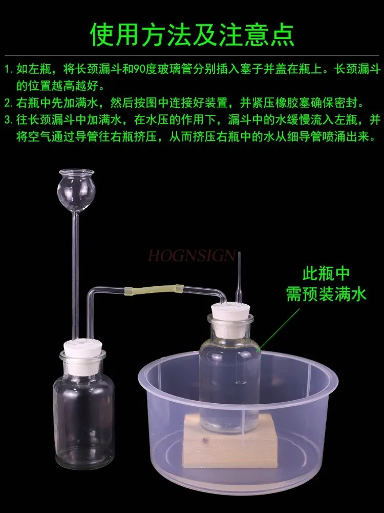 1set  Atmospheric Pressure Experiment Teaching Instrument Physical Mechanics, Liquid Pressure Visualization Experiment,