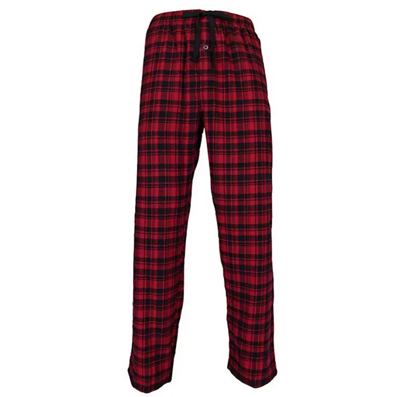 Bottoms Fit Bottoms Sleep Plaid Trousers Flannel Daily Lounge/Pajama Pants Loose Waist High Mens Sleeping Loose Casual Stretchy