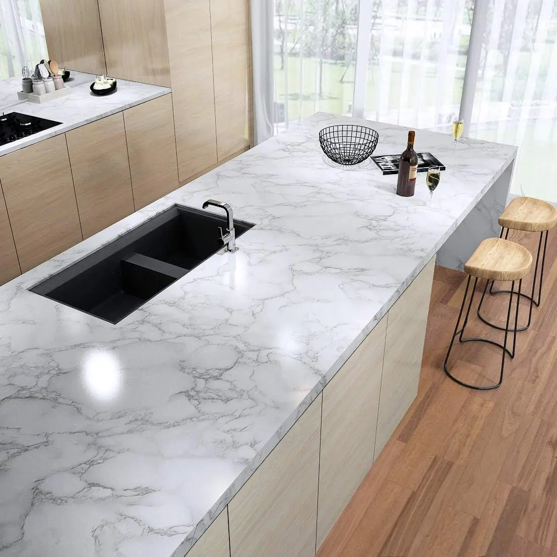 

Мраморная самоклеящаяся пленка для кухни: масло- и влагостойкая, для плиты, столешниц, шкафов, плитки, для ремонта и обновления