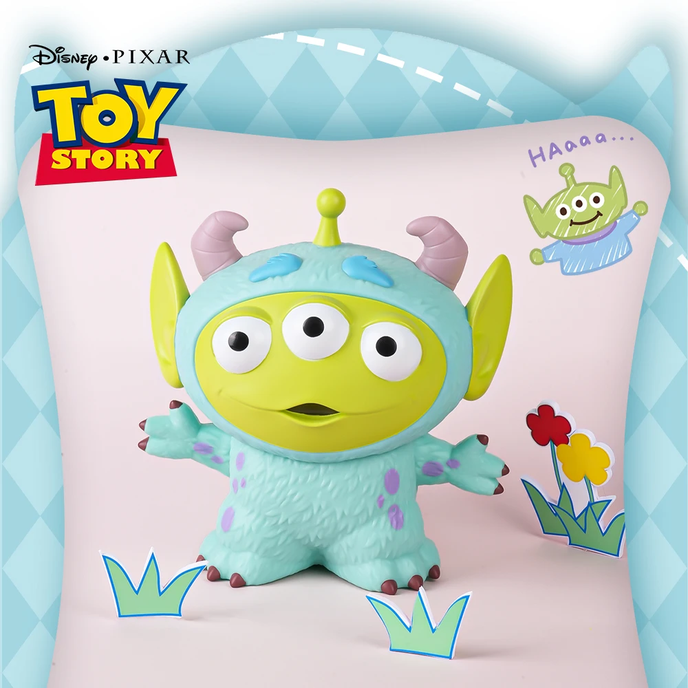 Toy Story 4, hucha con licencia oficial, Alien, decoración del hogar, organizador de escritorio coleccionable, tarro de ahorro, 1 unidad, Disney