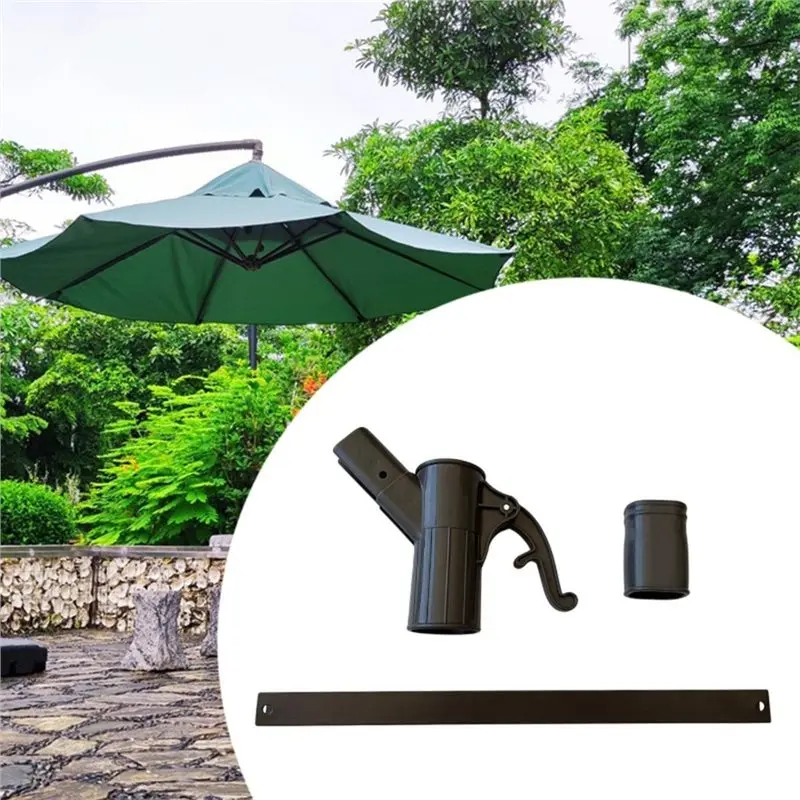 ABGR-Outdoor Yard For Deck Picnic Garden Accessories Holder For Patio Umbrella Lifting Handle Heavy Duty Attachment Parasol Moun image 2