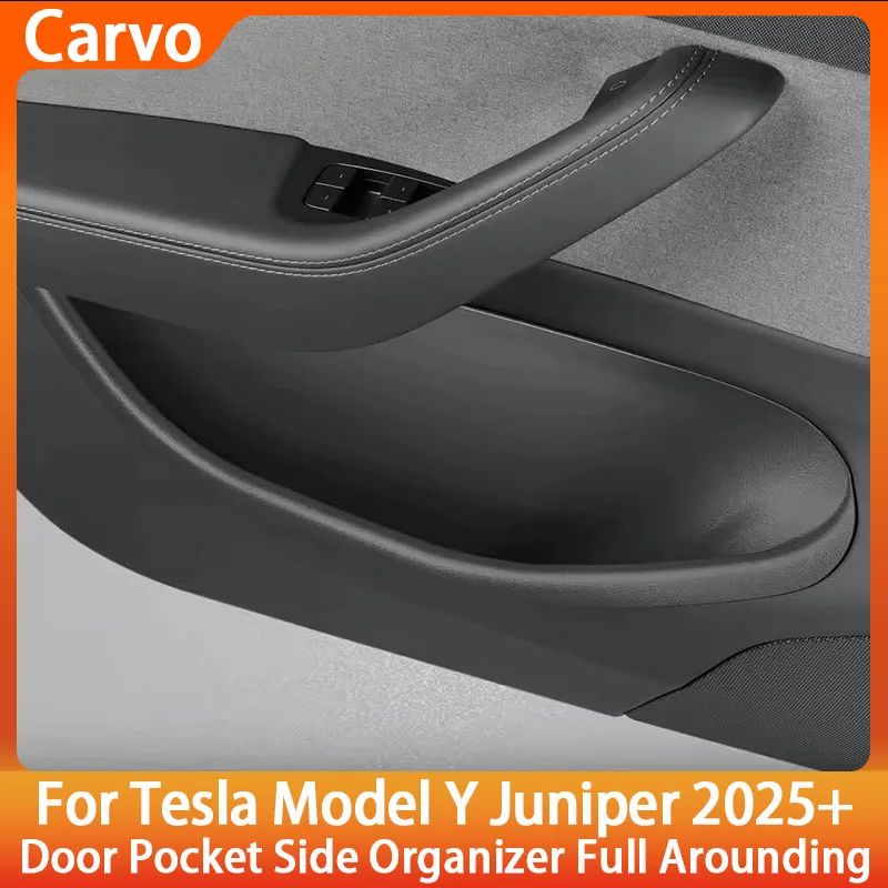 

for Tesla Model Y Juniper/Launch 2025 Car Side Door Handle Storage Box Gate Slot Anti Dirty Storage Tidying Tray Accessories