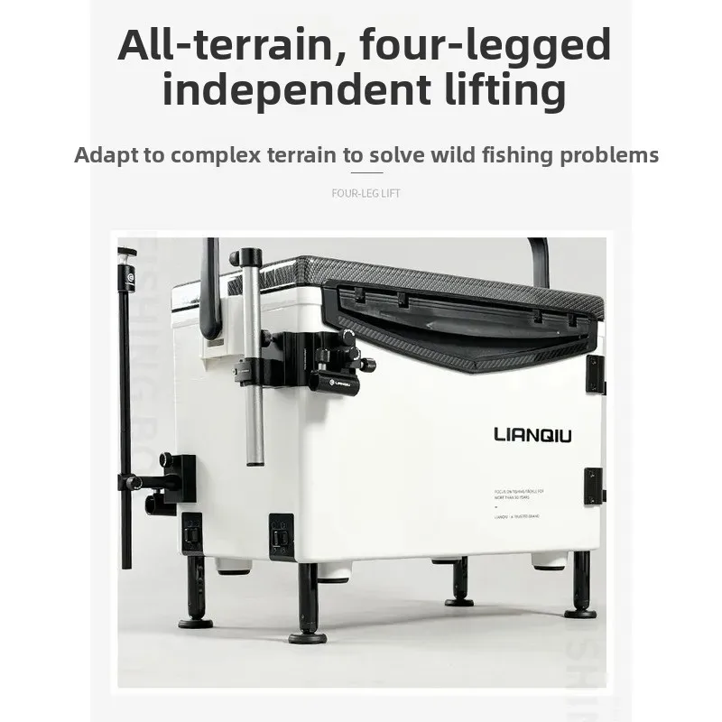 2026 New 29L Ultralight Multifunctional Competition Fishing Cooler Box Full Set Black Carp Pit Angling Tackle Box