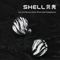 TRN SHELL Four-Unit Dynamic Driver Hifi Earphones Planar Hybrid Headphones Triple Dynamic with Replaceable 3.5+4.4mm Plug Cable