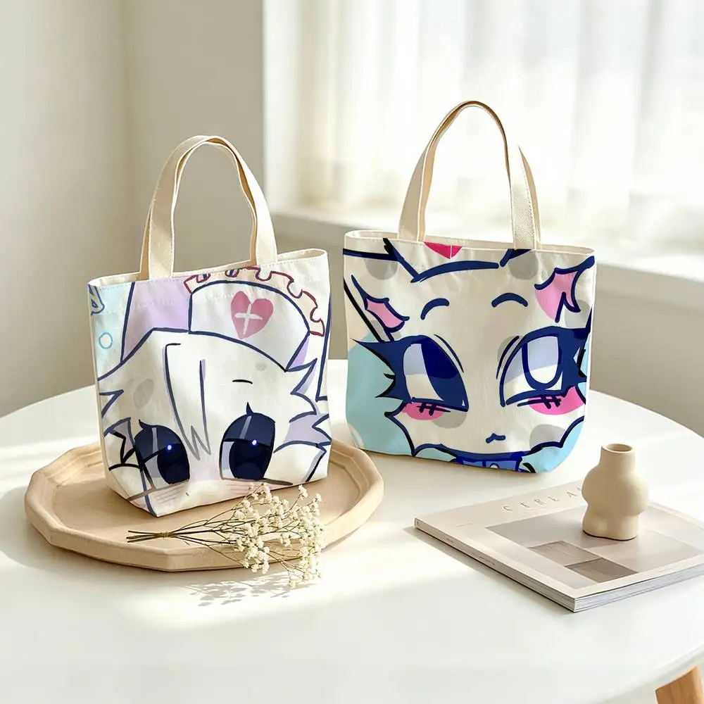 H-Head Nurse Animal Hospital Printed Canvas Tote Bag Shoulder Bag Commuter Mommy Shopping Bag