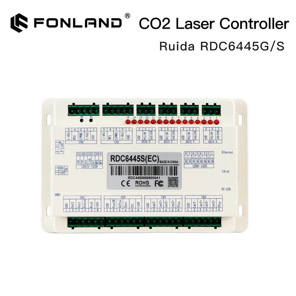 Fonland Ruida DSP CO2 Laser Controller RDC6445S RDC6445G Controller For Laser Engraving Cutting Machine Support RDWorks