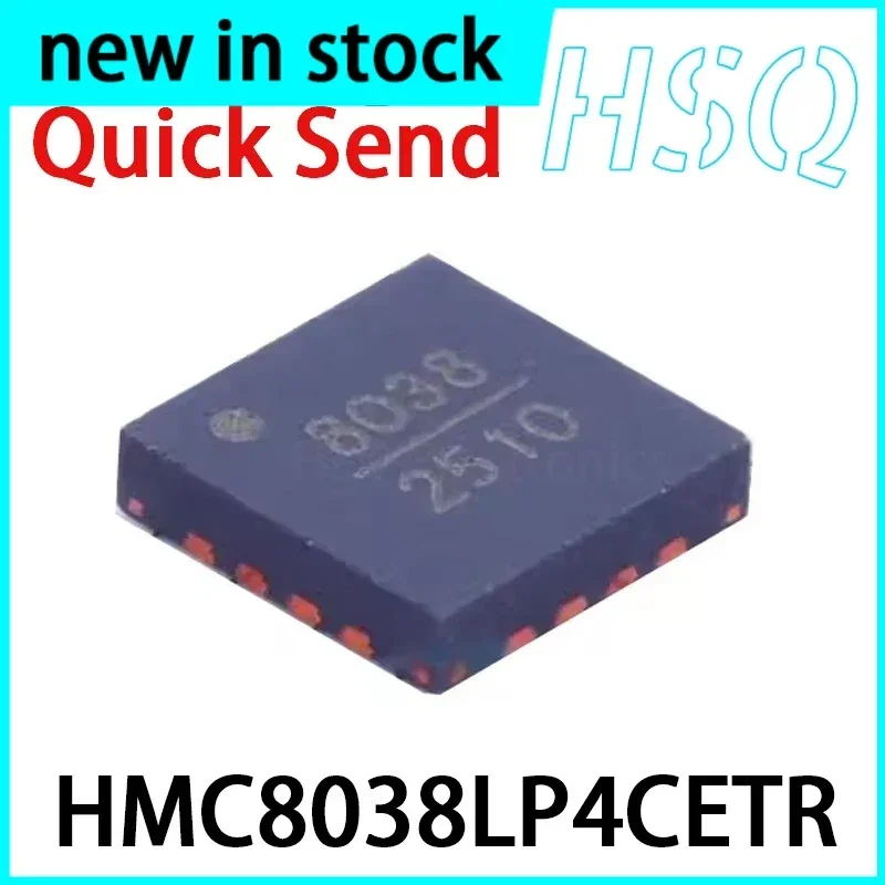 2PCS HMC8038LP4CETR Screen Printed 8038 QFN16 RF Switch Chip Brand New in Stock