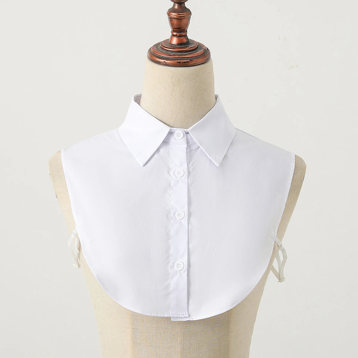 Women\'s Fashion Cotton Fake Collar, Simple Half Shirt Style Fake Collar, Versatile and Convenient Detachable Collar