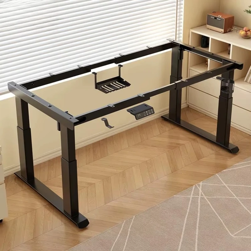 Smart height adjustable desk frame with memory controller, electric sit-stand base for home office