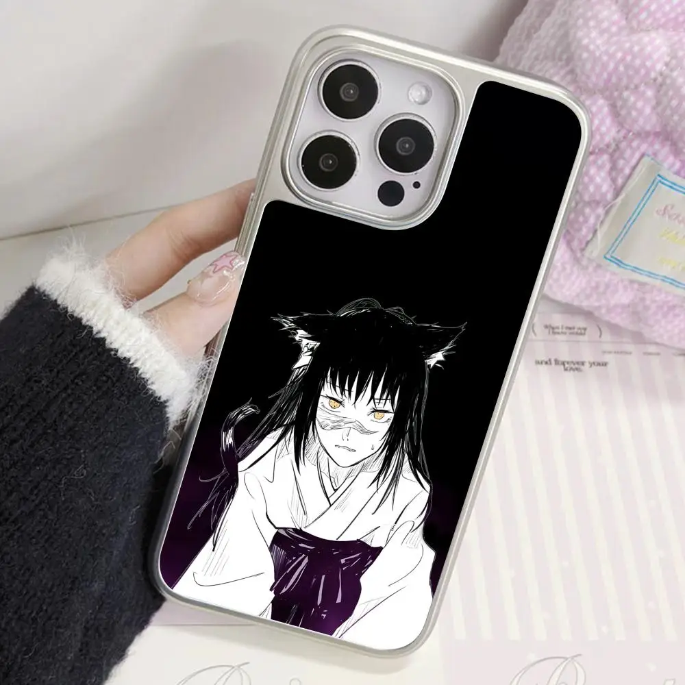 

Чехол для телефона Jujutsu Kaisen Utahime Iori для iPhone 17 16 15 14 13 12 11 Air Pro Max Plus, с серебряным покрытием, цветной, люксовый