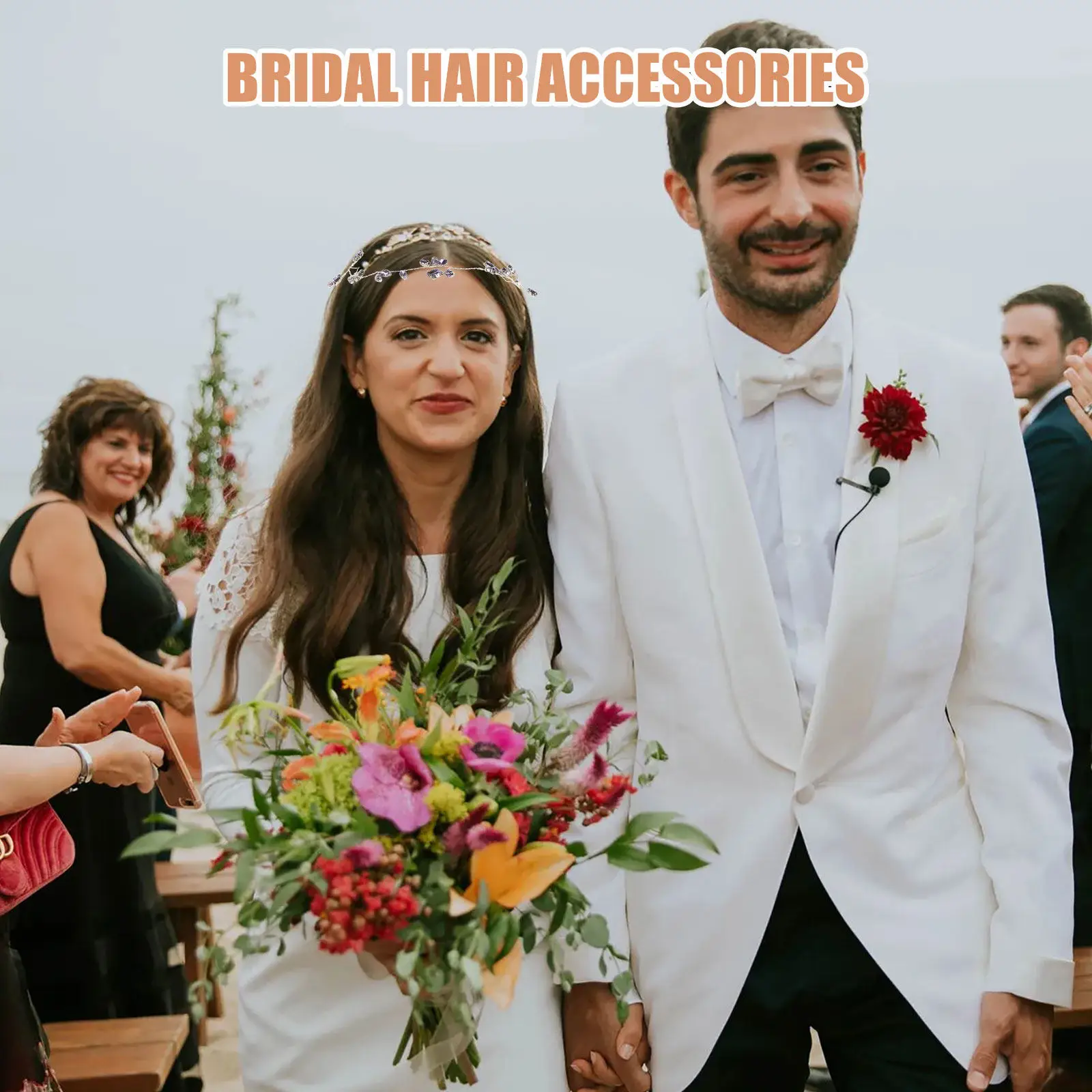 

Vintage Bridal Rhinestone Hair Vine Wedding Headpieces Bride Hair Accessories Elegant Styling for Wedding Prom Parties