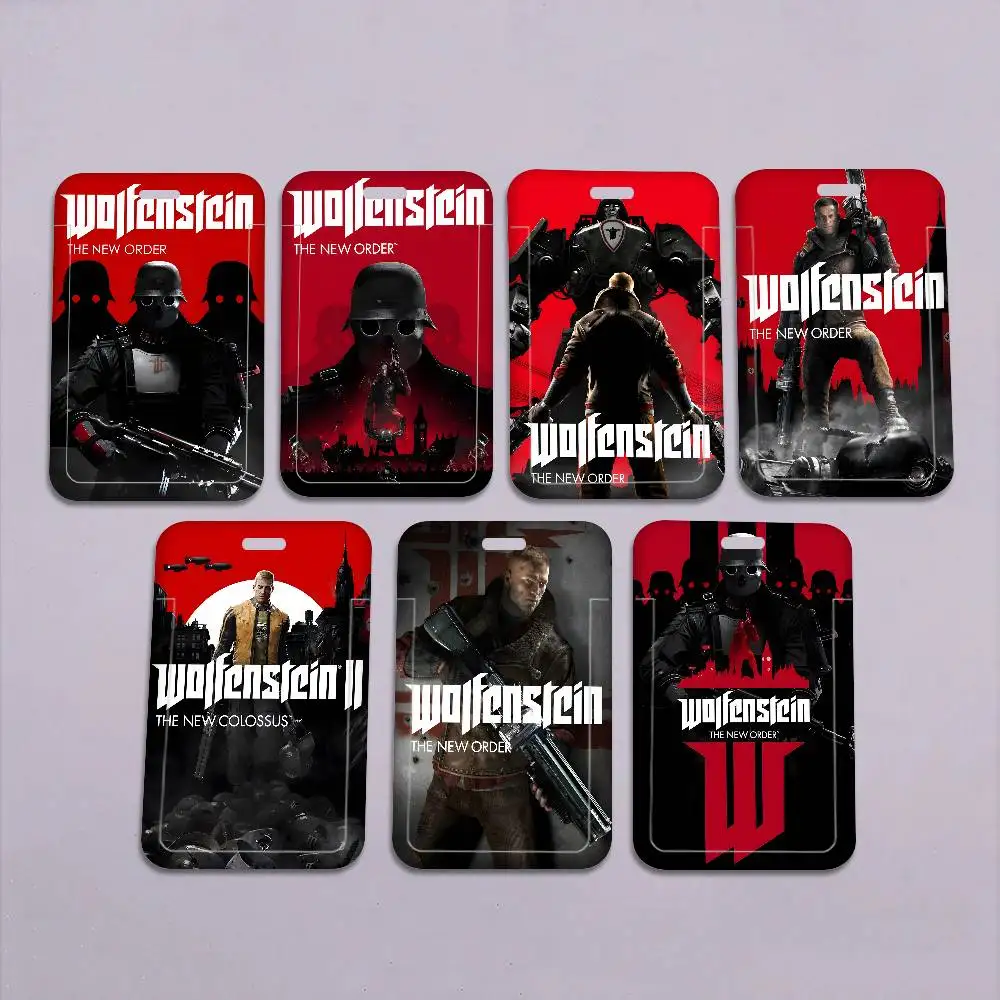 

Держатель для бейджей Wolfenstein: обложка для удостоверений личности, именных бейджей, рабочих карт компании, карт сотрудников, проездных билетов с ремешком