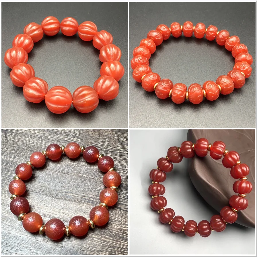 

New Ladies Red Crystal Bracelet Jewelry Girls Natural Stone Agate Stone Beads Bracelet Crystal Fashion Jewelry