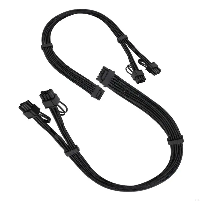 Double 8Pin To 12VHPWR 16Pin Adapter Cable For Stable Power Delivery In Desktop Computers K1KF