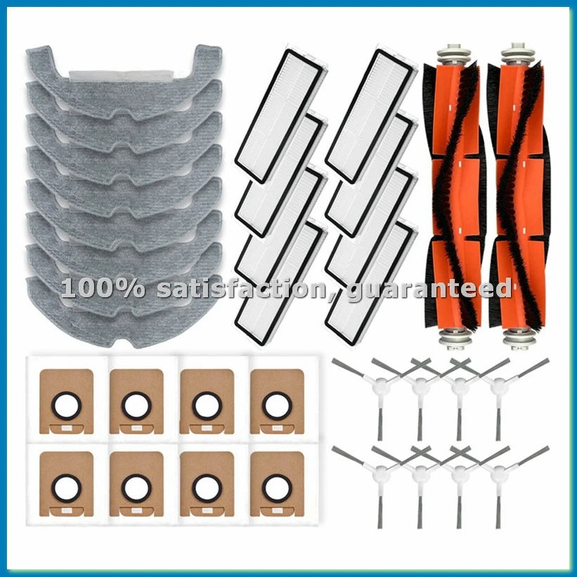 

Запасные части для робота-пылесоса Bot D9 Plus: основная и боковые щетки, HEPA-фильтр, салфетка для мытья полов, мешок для сбора пыли - ABYS