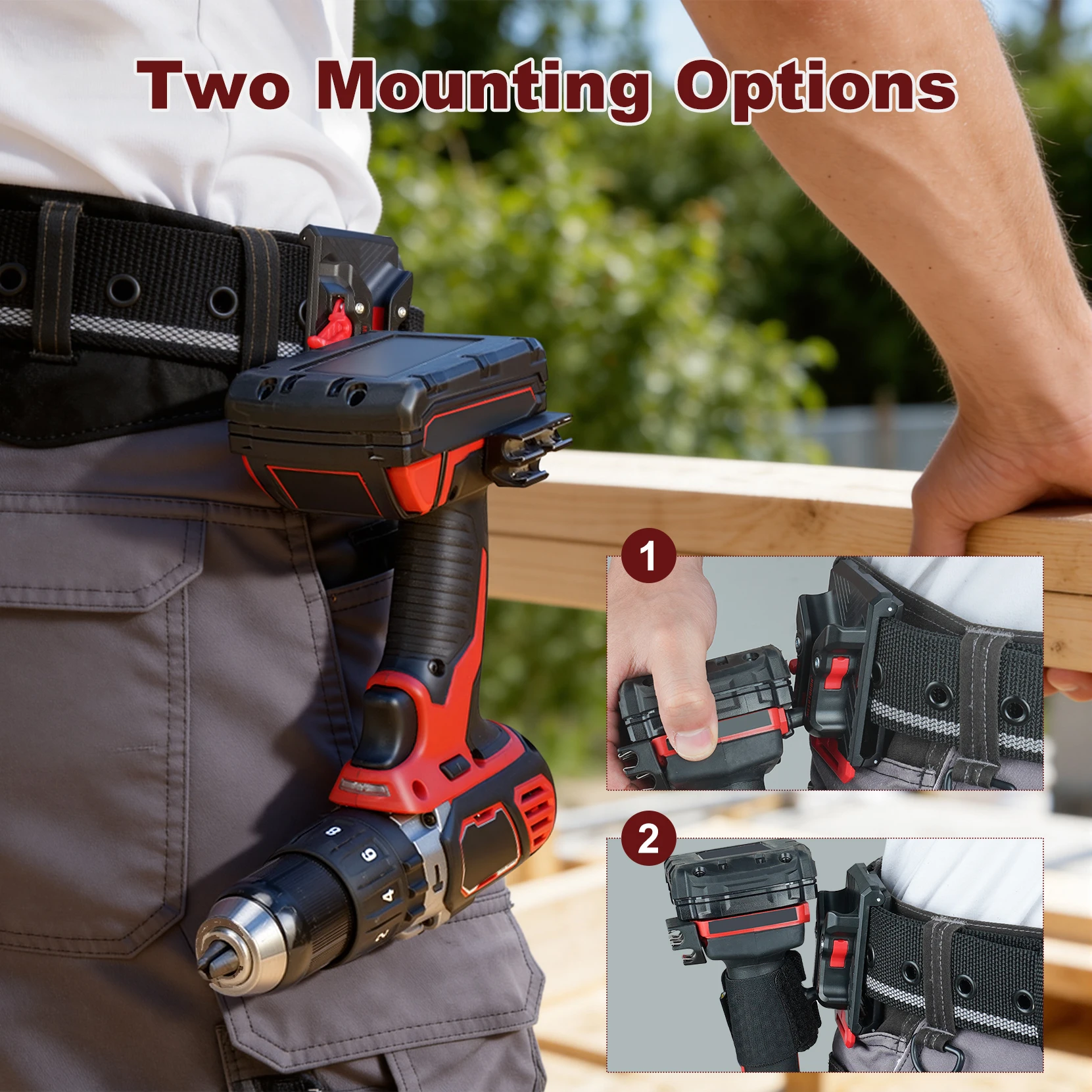 Tool Holster - Improve The Way You Carry Your Power Drill, Driver, Multitool, Pneumatic, Multi-Tool and More on Your Belt
