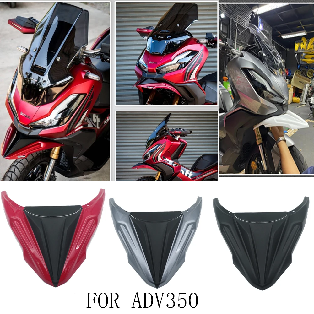 

For HONDA ADV350 ADV 350 ADV250 350 2022-2023 Front Fairing Aerodynamic Winglets Front Beak Nose Cone Extension Cover Extender