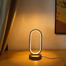 Lâmpada LED em forma de U para quarto, cabeceira decorativa, sala de estar familiar, estudo, iluminação noturna LED