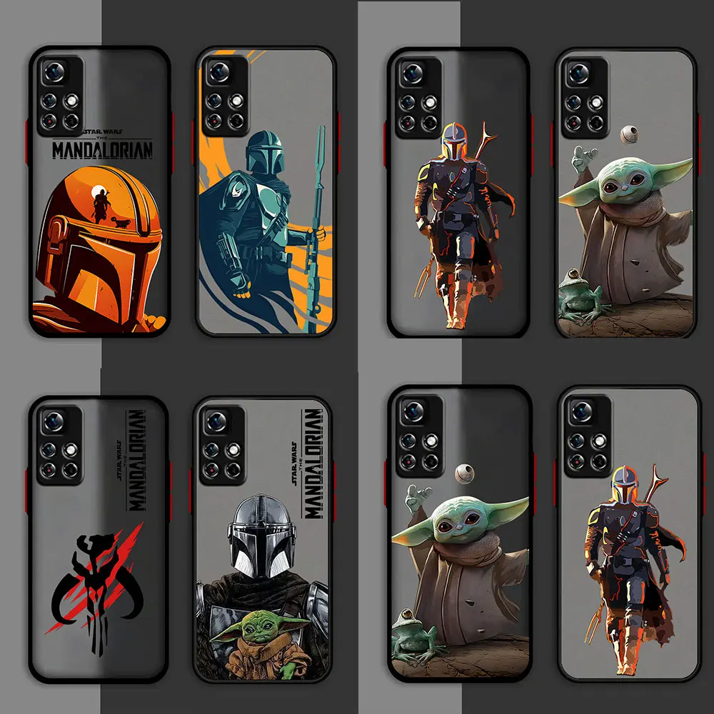 Stars Wars The Mandalorians Case For Samsung A73 A72 A71 A53 A52 A51 A42 A33 A32 A31 A30 A23 A22 4G 5G Matte Transparent Capa