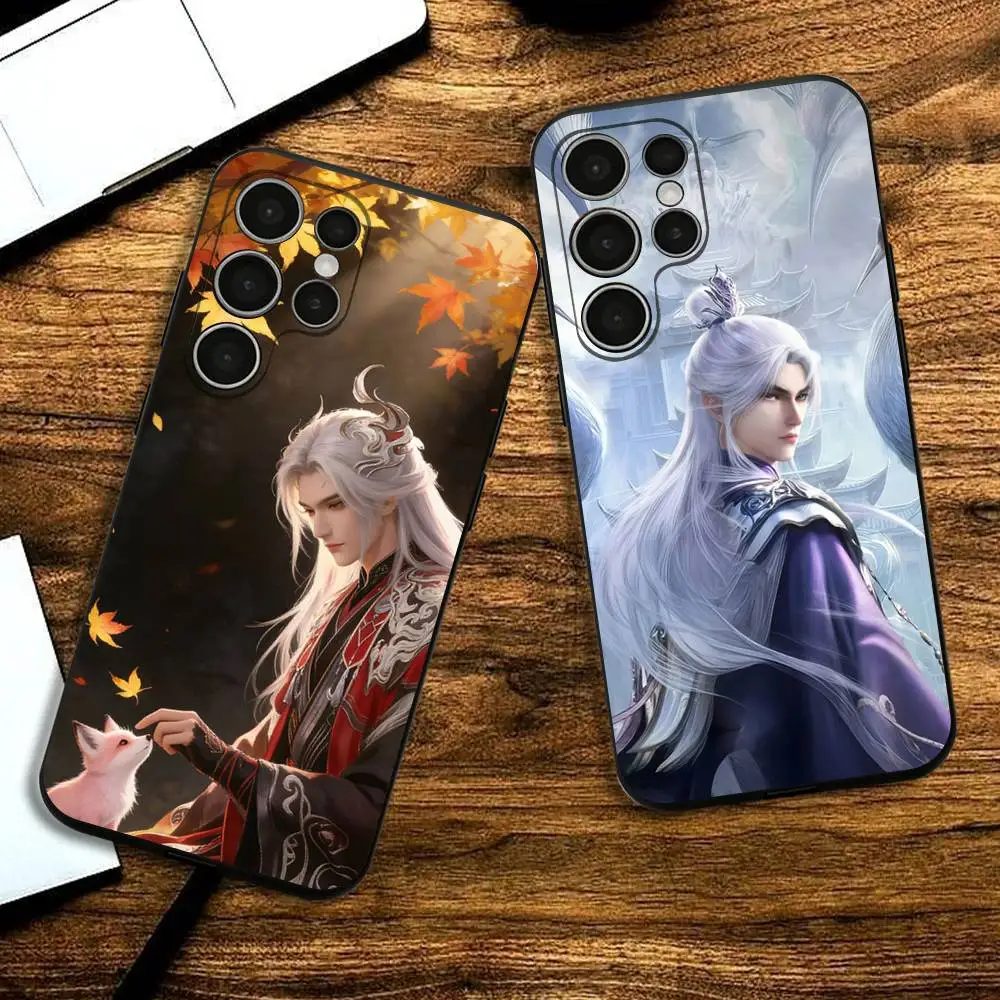 

Anime Figuer Wang Lin Phone Silicone Case for Samsung S24,22,20,23,21,20 Ultra Plus Lite 5G Print Cover