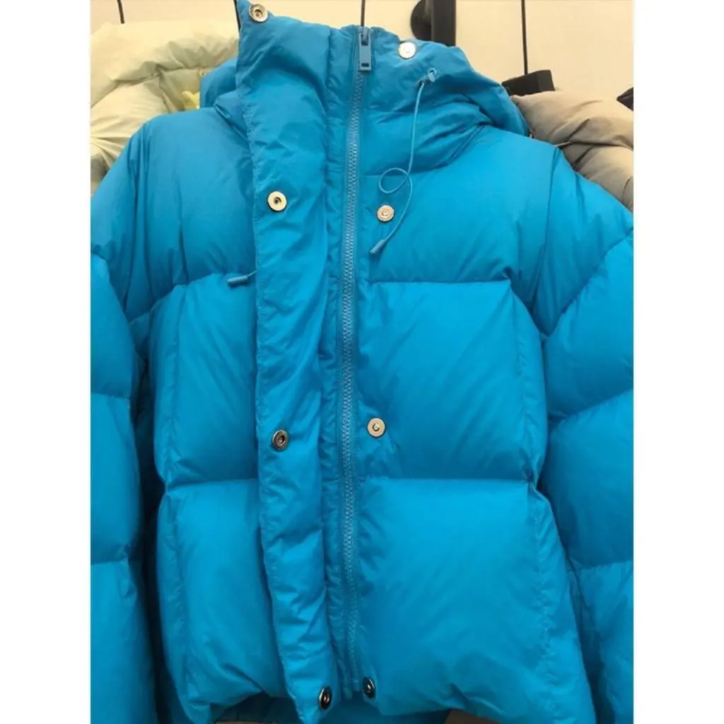 เสื้อแจ็คเก็ตผ้าฝ้ายหนานุ่มสำหรับฤดูหนาว มีฮู้ด สไตล์ลำลอง อเนกประสงค์ ทรงบิ่น สำหรับคนตัวเล็ก เสื้อคลุมแฟชั่นสำหรับผู้หญิง