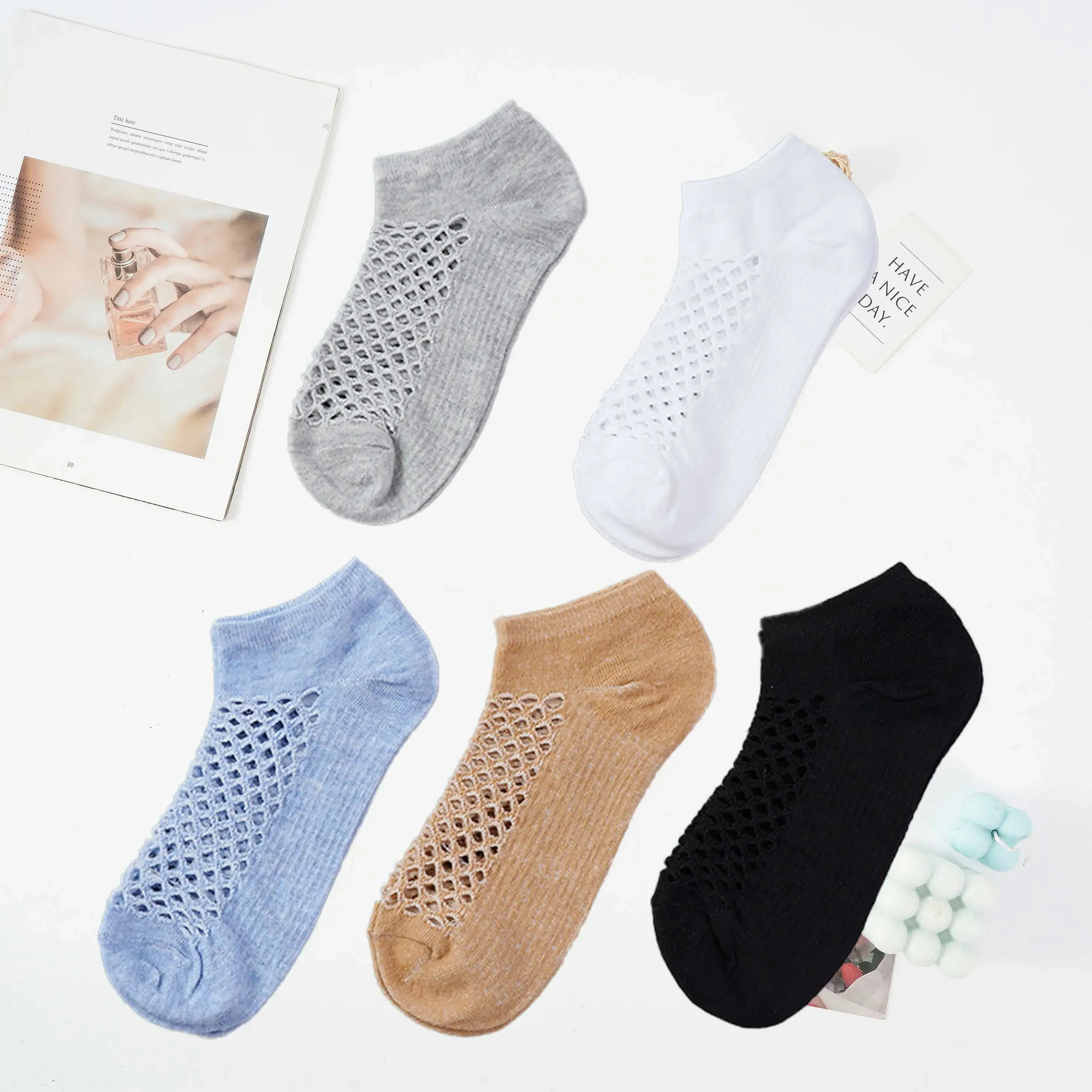 

4 Pairs/Lot Summer Men's Short Socks Fashion Breathable Casual Ankle Cave Mesh Funny Sock High Quality Thin Low Tube Sokken