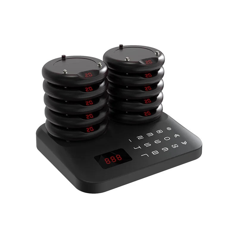Wireless Restaurant Pager System Guest Beeper Watch Calling Device for Coffee Shop Table Service Hotel