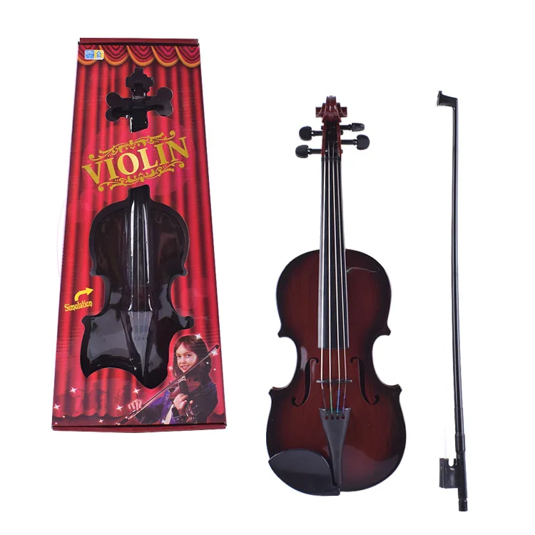 2026 Kids Simulation Violin Toy Beginner Enlightenment Musical Instrument Playable Violin Performance Prop Gift For Boys Girls