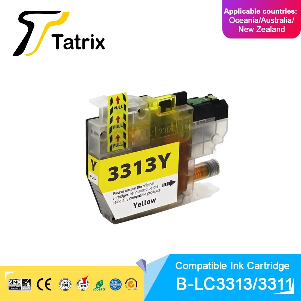 Tatrix LC3313 LC3311 Premium Color Compatible Printer Ink Cartridge for Brother MFC-J491DW MFC-J890DW