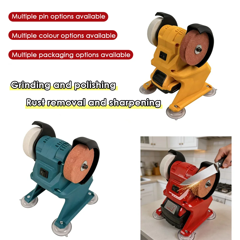 

Electric 150W Cordless Electric Bench Grinder Metal Wood Stone Knife Polishing Grinding Tool For Makita/Dewalt 18V Battery