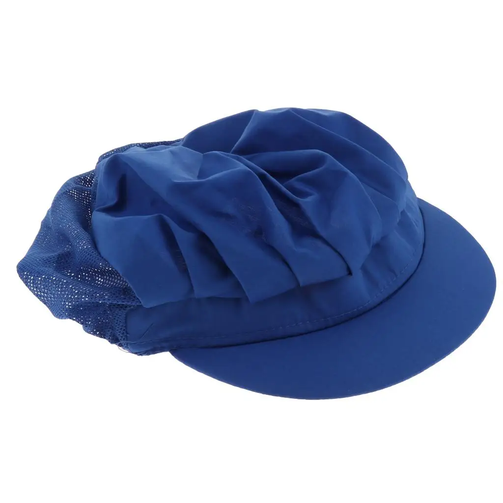 Breathable Mesh Top Catering Baker Kitchen Cook Chef Hat Cap Adjustable