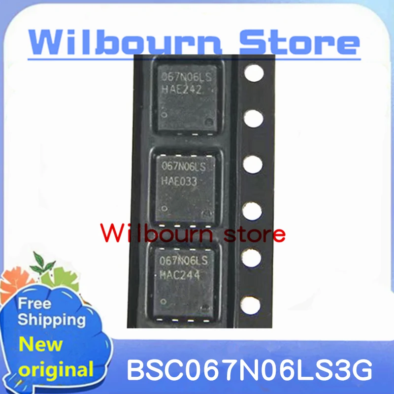 10piece~50piece/LOT BSC067N06LS3G BSC067N06LS 067N06LS SON8 IC chip electronic circuit components NEW Original In stock