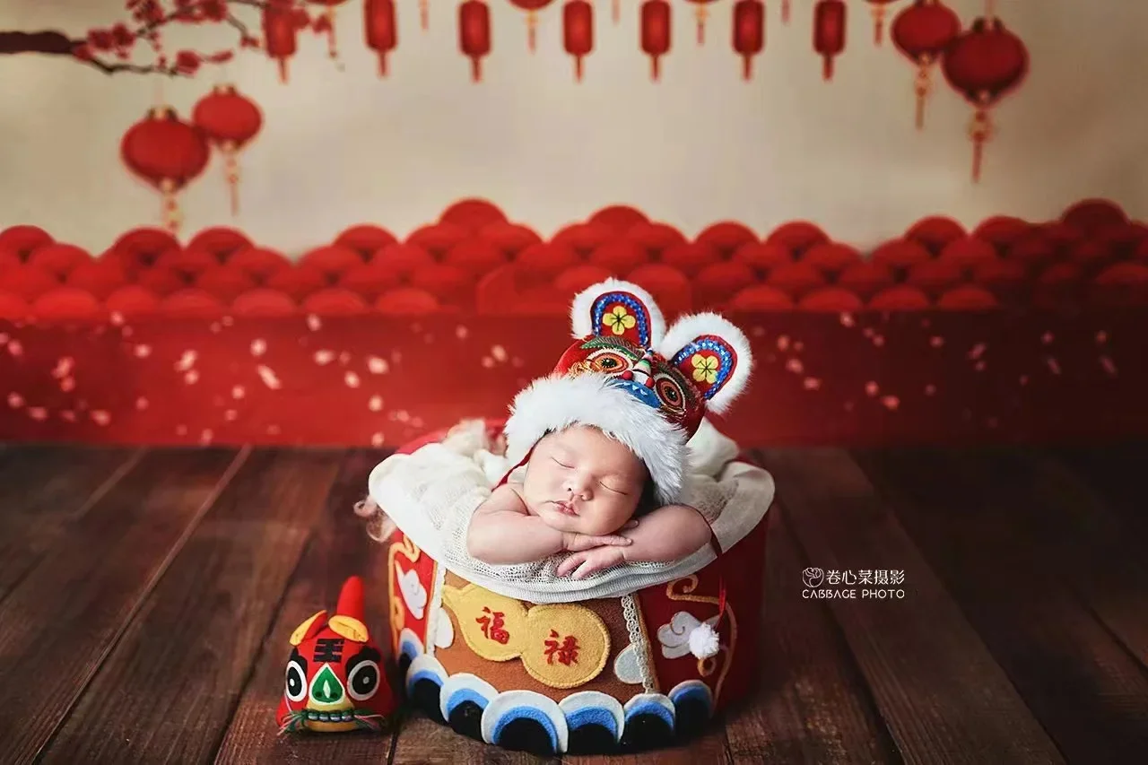 Newborn Photography Props Baby 2023 Cute Rabbit Bunny Creative Theme Backdrop Outfit Clothing Hat Set Studio Shooting Photo Prop