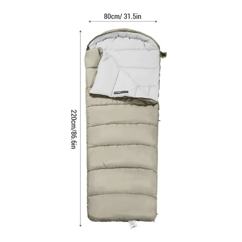 Double Persons Sleeping Bags For Adults Cold Weather 12°C- -18°C Cold-Resistant With Hooded Anti-Splashing For Camping Split