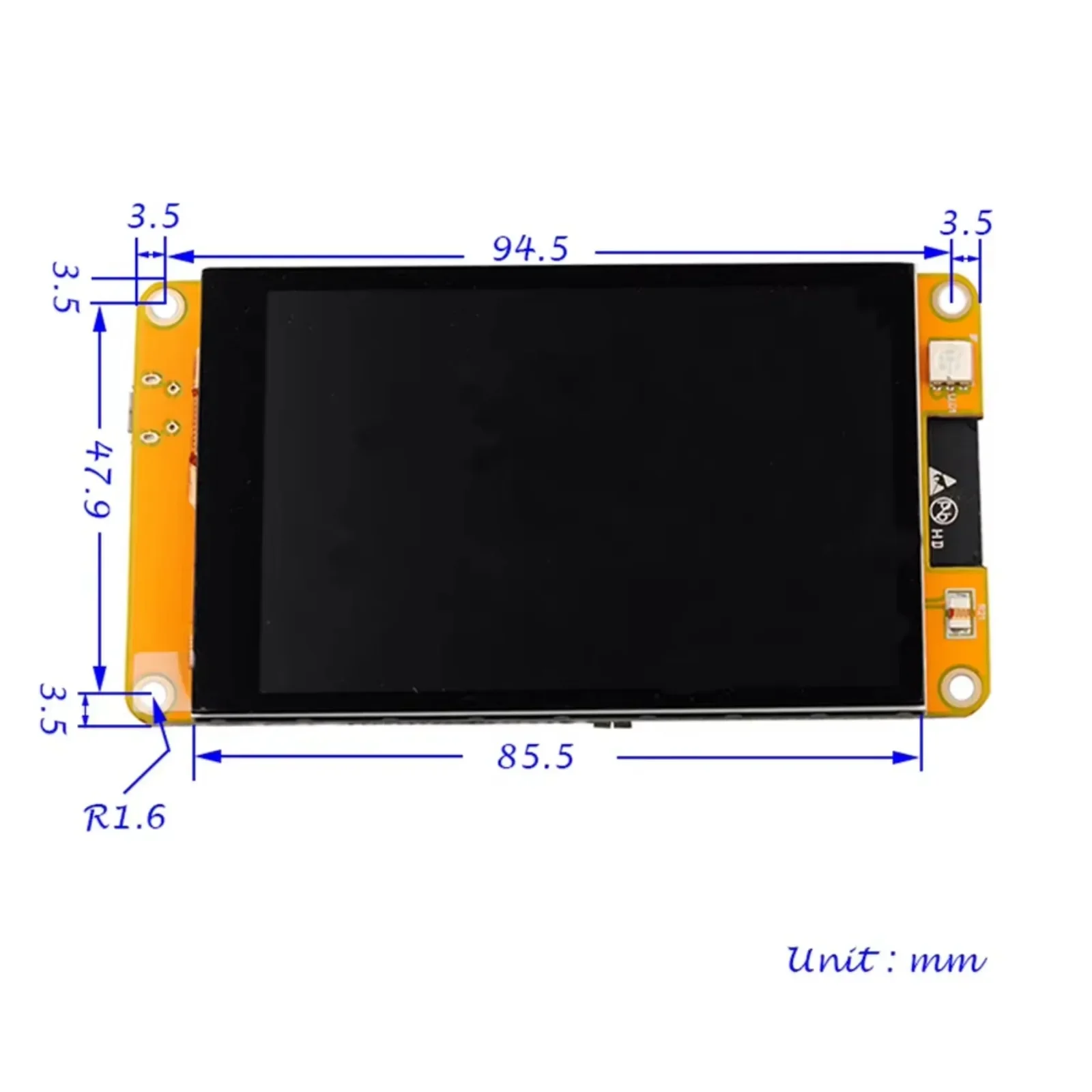 

ESP32 3.5 Inch Display Module 320x480 Capacitive Touchscreen ST7796 Driver Perfect for Arduino IoT Projects