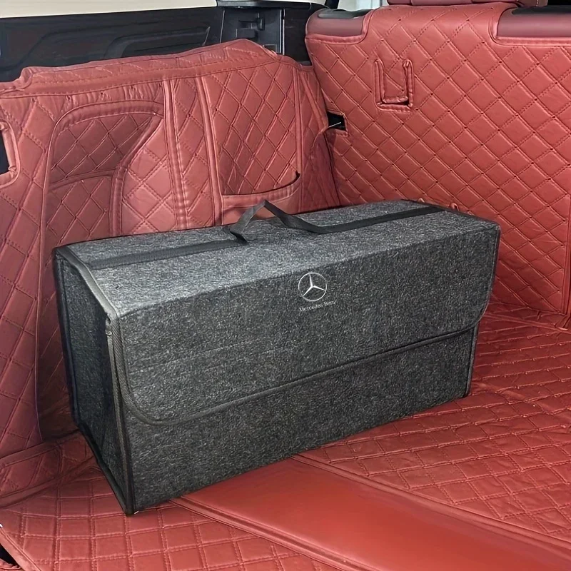 Car storage box car felt anti slip trunk storage For Mercedes-Benz W166 W212 W204 C E ML GL GLK Class X166 X204 Car