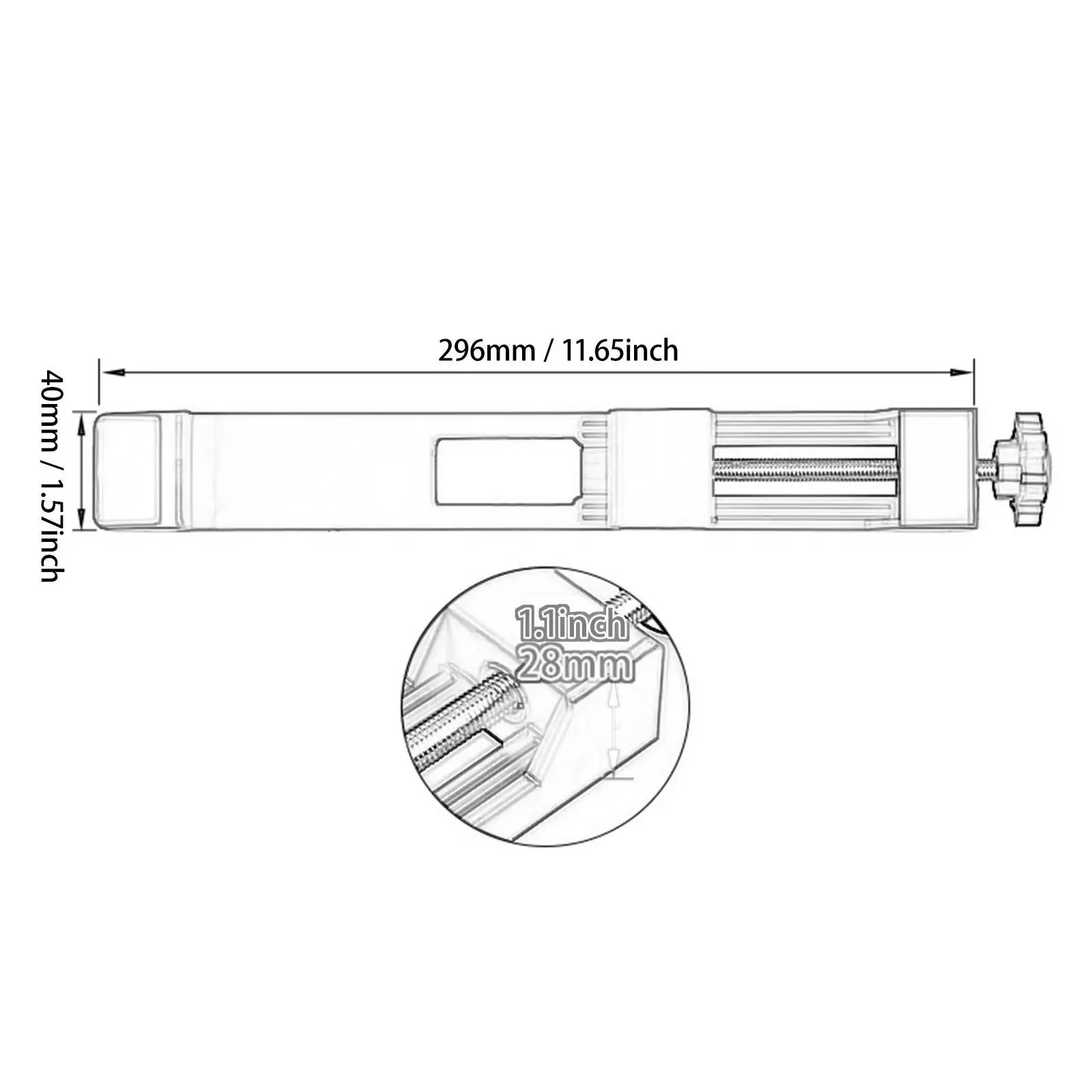 Adjustable Cutting Machine Base Guide Circular Saw Guide Clamp Rail,Lightweight,Portable for DIY Enthusiasts