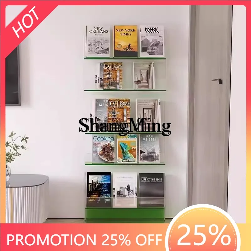 

FG door rear shelf acrylic multi-layer bookshelf against the wall narrow side gap thin bookshelf cabinet