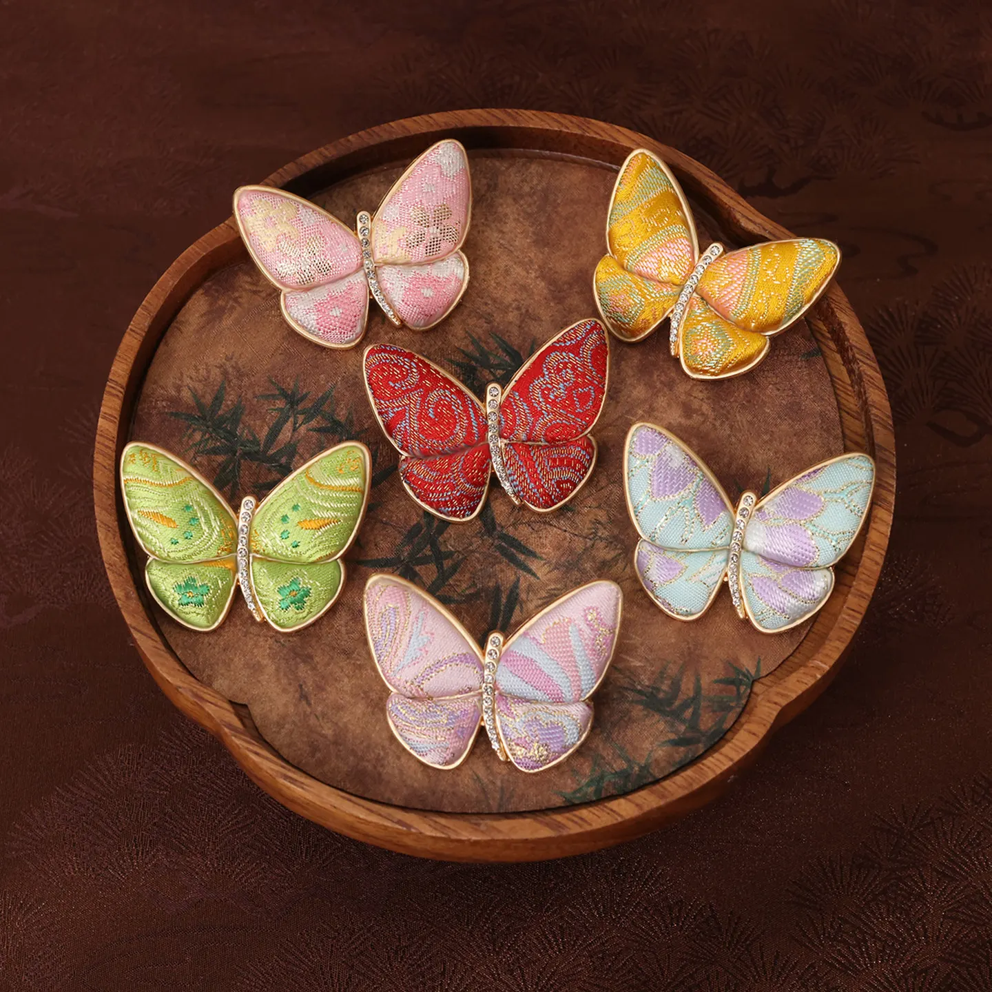 Song Brocade Diy Brooch Making Kit Handmade Classic Craft Material Set With Many Styles For Team Building Community Salon Events