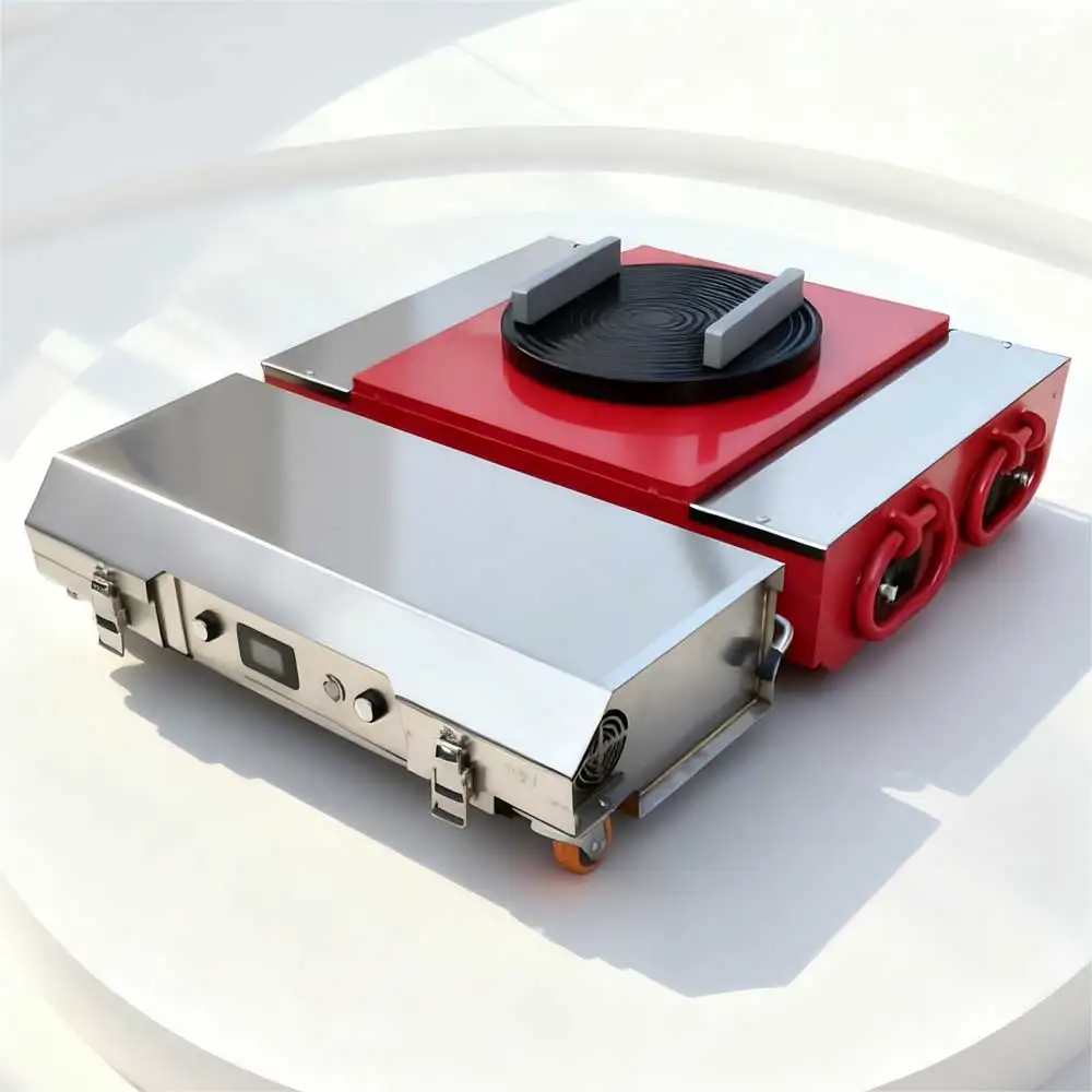 

Heavy Duty 20T Electric Tank 360° Trolley Transport Roller Safe Cargo Moving Skate for Machine Handling Moving Without Shipping